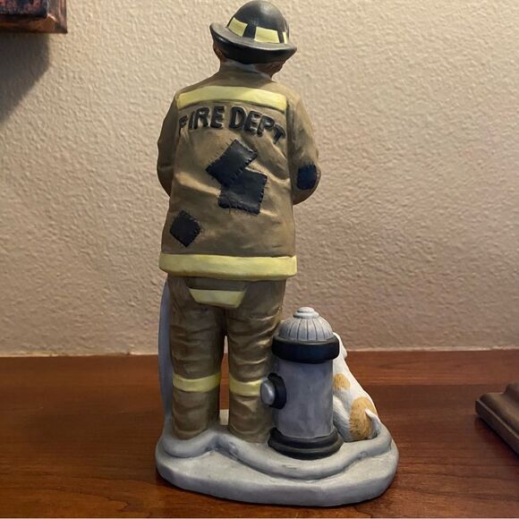 Emmett Kelly Jr Collection Flambro Fire Fighter Fireman Clown with Dog Figurine - Picture 6 of 16